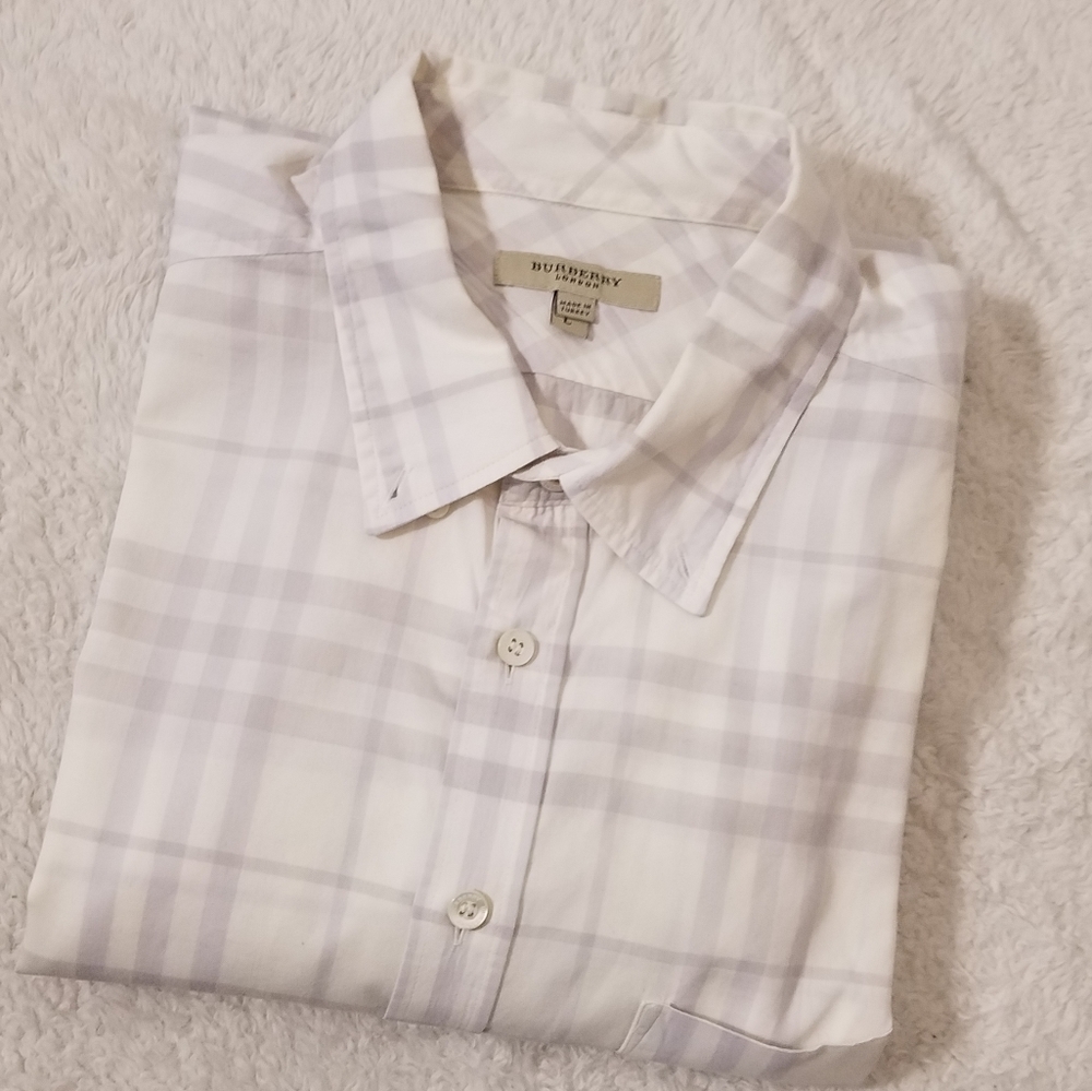 Burberry button down long sleeve